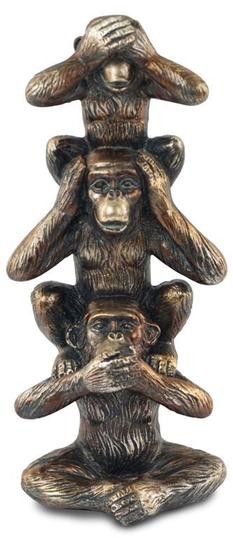 los 3 monos sabios ver oir y callar talla una p - Comprar